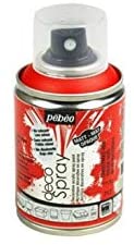 Pebeo 100ml Deco Spray, Acrylic, Christmas Red, 10.5 x 5.2 x 5.2 cm, 093712, 100 ml (Pack of 1)