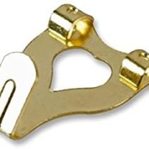 Merriway BH04782 EB Brass Plated Double No. 3 Picture Hooks - Pack of 10