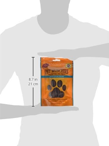 Pet Munchies Beef Liver Sticks Dog Treats, Premium Grain Free Dog Chews with Natural Real Meat, Low in Fat and High in Protein 90g - Image 3