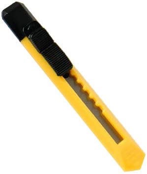 Merriway BH01758 (3 Pcs) Retractable Handy Hobby Craft Utility Plastic Knives with 9mm Snap-Off Blades, 115mm (4.5 inch)