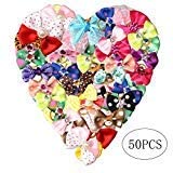 nuosen 50PCS Dog Hair Bows,Pet Hair Bows Tie Puppy Rubber Bands Hair Grooming Accessories - Image 2