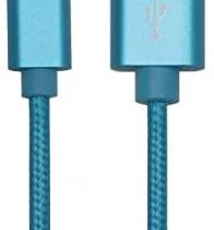 Simply ICIP07 USB to Lightning 1.5 m Long Braided Charging Cable for iPhone 11/SE/12/13+Pro, iPad/Air/Pro/Mini and Other Apple Devices, Blue