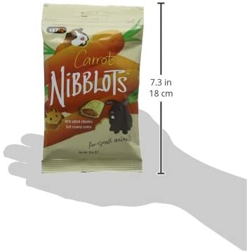 VETIQ Carrot Nibblots for Small Animals Tasty Treats Made with Added Vitamins & Soft Creamy Centre - Image 3