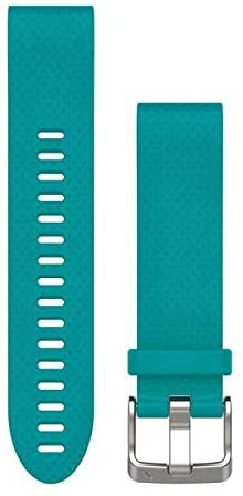 Garmin QuickFit 20 Watch Bands - White Silicone with Black Hardware, White with Black Hardware, 20mm - Image 3