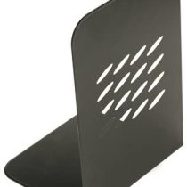 Q-Connect L-Shaped Metal Bookend - Pack of 2, Black