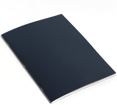 Rhino A4 Exercise Books, 64-Page / 8mm Lined with Margin & 10mm Graph Ruling Reverse Paper Notebook, 1-Pack