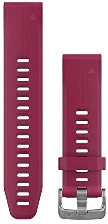 Garmin QuickFit 20 Watch Bands - White Silicone with Black Hardware, White with Black Hardware, 20mm - Image 2