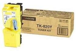 Kyocera TK 820Y - Toner cartridge - 1 x yellow - 7000 pages