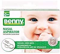 Benny Nasal Aspirator -The Most Effective Nose Cleaner for Sinus Congestion Cold and flu. Safe