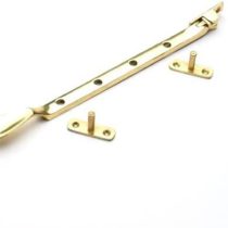 Merriway BH05700 Victorian Window Casement Stays Polished Brass, 250mm (10 Inch)