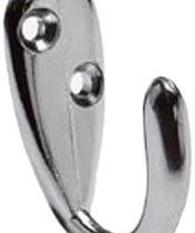 Merriway® BH00524 Chrome Plated Single Robe Hook - Pack of 5