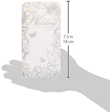 Creative Money Wedding Gift Voucher Wallet Card Silver Birds & Butterfly Design, multicolor, 17.8cm x 9.8cm x 0.2cm - Image 3