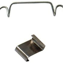 Merriway BH03661 Stainless Steel Z-Lap and W-Type Greenhouse Glazing Clip - 50 Each