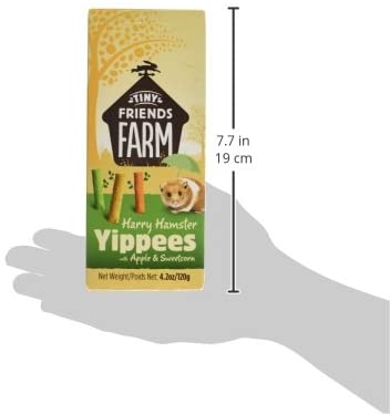 Supreme Tiny Friends Farm Harry Hamster Yippees with Apple and Sweetcorn 120g (pack of 8), 120 g (Pack of 8) - Image 4