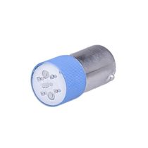 B + S 3000016 LED, BA9S, 20 – 30 V, AC/DC, 22 mm x 10 mm + 0.5 mm – Blue (Pack of 50)
