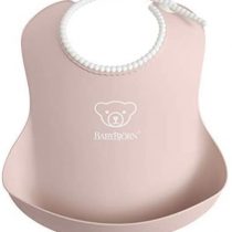 BABYBJÖRN Baby Bib 1-pack, Plastic, Powder pink