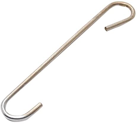 Merriway BH04117 Toilet WC Cistern Lever Siphon Replacement Link Hook Large 92mm (3.5/8 inch), Silver