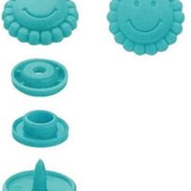 Prym Turquoise Flower Shape Non-Sew ColorSnaps 12.4mm Snap Fasteners (21pc), 12 x 7 x 2 cm