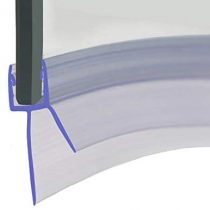 HNNHOME® 870mm Pre-Curve Rubber Plastic Bath Shower Screen Seal Strip Perfect For 4-6mm Curved or Straight Glass Door Up to 20mm Gap