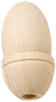 Merriway® BH00345 (2 Pcs) Large Wooden Acorn Curtain Pull Blind Cord - Pack of 2 Pieces, Brown