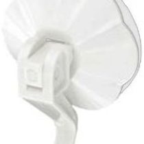 Merriway BH00245, White, Lever Action Heavy Duty Suction Hook-50mm Diameter, Pack of 3