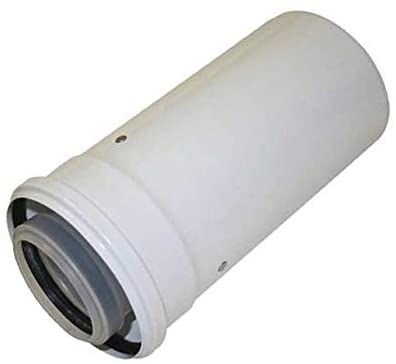 Worcester Telescopic 60/100 Short Extension Flue Pipe 220mm, White - Image 2