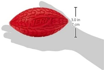 NERF Oval Ball Tire with Dog Whistle Size M (RANDOM COLOR), blue, Medium - Image 3