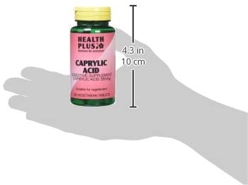 Health Plus Caprylic Acid 350mg Digestive Health Supplement - 100 Tablets - Image 4