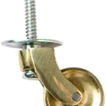 Merriway BH05124 Castor Wheel Screw Brass, Set of 4 Piece