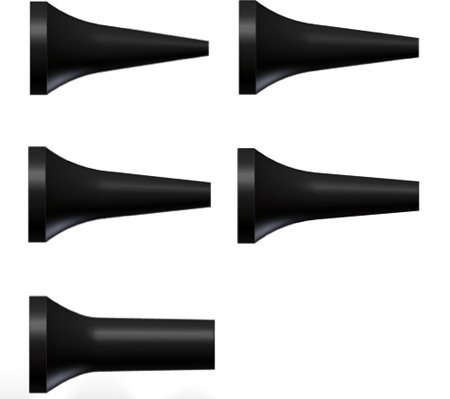Riester RI-10801-532 Ear Specula for Ri-Scope L3 Otoscope, Disposable, 2 mm Size, Black (Pack of 100) - Image 2