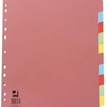 Q CONNECT A4 Extra Wide 10 Part Subject Divider