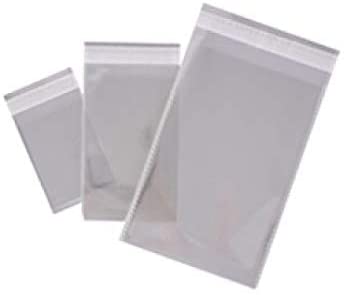 APLI 016222 100 Adhesive Transparent Bags 250 mm x 330 mm, White, Weiß, 250mm x 330mm