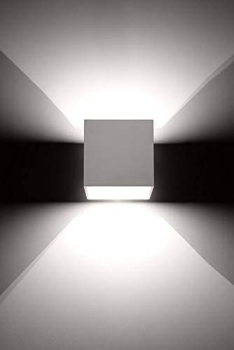 Wall lamp LED Quad SL.0059 SOLLUX Modern Lighting Sconce White G9 1-Light Aluminium Square for The Kitchen and The Bedroom - Image 4