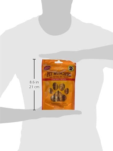 Pet Munchies Chicken Twists Dog Treats, Premium Grain Free Dental Sticks with Natural Real Meat, Low in Fat and High in Protein 80g - Image 3