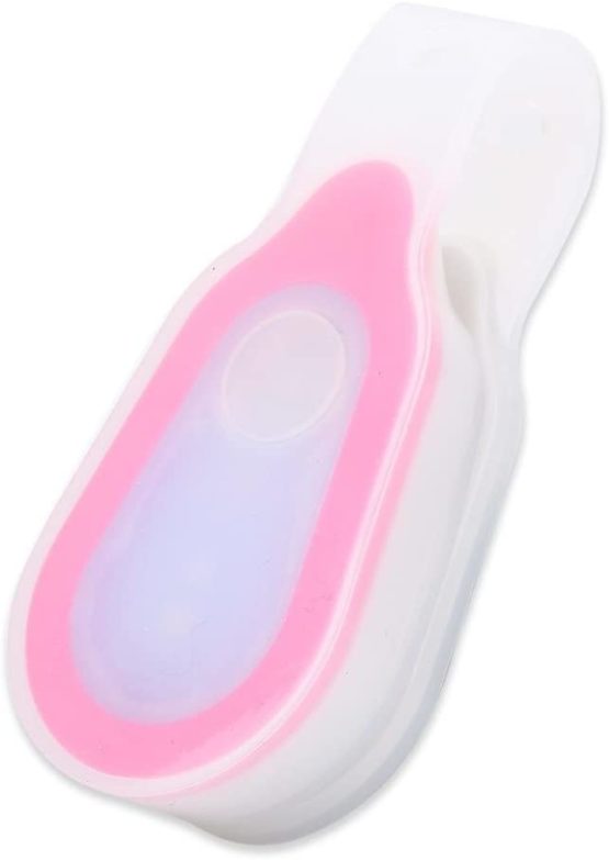 Hand Free LED Flashlight Clip On to Clothing,2pcs Waterproof Outdoor Portable LED Magnet/Magnetic Lights Mini Night Light Running Button Silicone Clip Lamp for Camping, Hiking, Climbing, Dog Walking