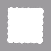 Rayher Square with Deco Border Motive Puncher, Orange, 2.7 x 2.7 cm