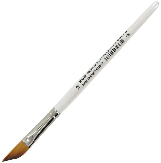 Kum 514.08.11-Memory Point Brushes, MemTip Pin SL# 12, Slanted Shape, Pack of 1