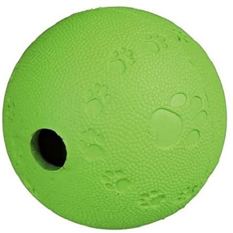 TRIXIE Snack Ball, Dog toy with integrated maze, extra long playtime fun, rolls and bounces quietly, natural rubber - Image 3