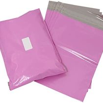 Triplast 12 x 16-Inch Plastic Mailing Postal Bag - Pink (Pack of 100)