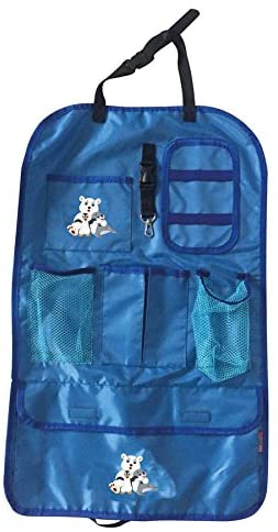 Petex 44150105 Back Seat Organiser 41 x 64 cm with Logo Blue