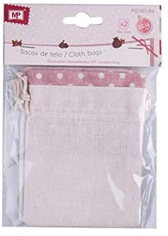 MP pd161 - 02 Set of 2 Fabric Bags with Closure of Cordon