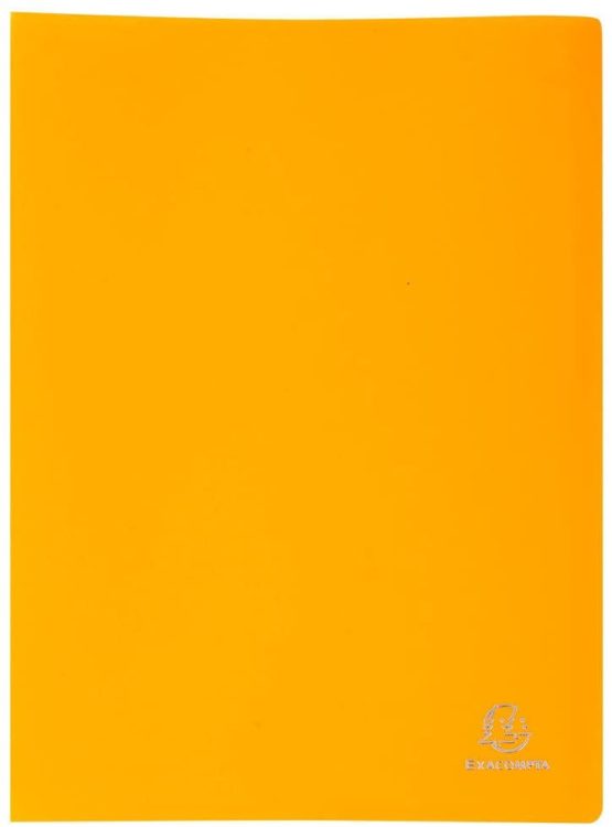 Exacompta Soft PP Display Book, A4, 20 pockets - Yellow