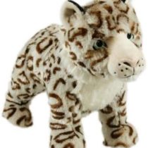 Animal Instincts Snow Mates Sophia Snow Leopard, Squeaky Soft Plush Chew Companion Dog Toy - Small