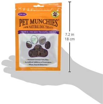Pet Munchies Liver and Chicken Dog Training Treats, Grain Free Tasty Bites with Natural Real Meat, Low in Fat and High in Protein 50g - Image 3