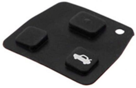 BIGJIYU 2 or 3 Button Rubber Pad for Toyota Avensis Key Fob Buttons,Toyota Corolla Key Fob Buttons,Toyota Yaris Key Fob Buttons