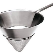 Paderno World Cuisine 11929-24 9-1/2-Inch Double Mesh Bouillon Strainer, Stainless Steel, Silver