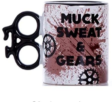 Boxer Gifts Funny Cycling Gift Mug - Muck Sweat & Gears - Novelty Bike Gifts For Men Cyclists - Mountain Biking Presents - Image 2