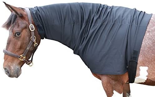 Snuggy Hoods Weatherproof Headless Turn Out Hood for Horse or Pony (Navy, XS)