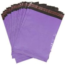 bag it Plastics Purple Mailing Bags 250mm x 350mm - 10" x 14" - Pack of 20