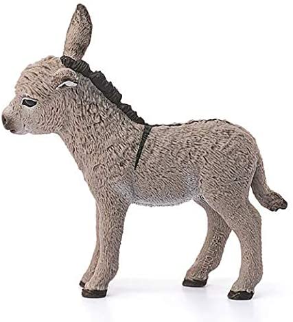 SCHLEICH 13746 Donkey foal Farm World Toy Figurine for children aged 3-8 Years, Gray, 2.76 inches - Image 4
